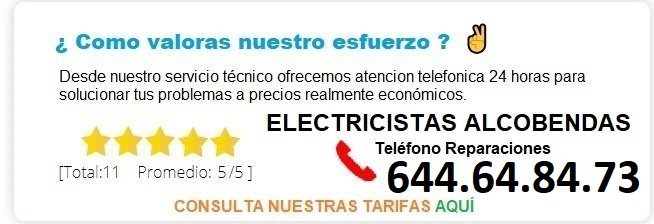 electricistas alcobendas precios